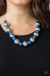 Top Pop - Blue - Paparazzi Necklace