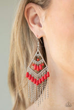 Load image into Gallery viewer, Trending Transcendence - Red Earrings