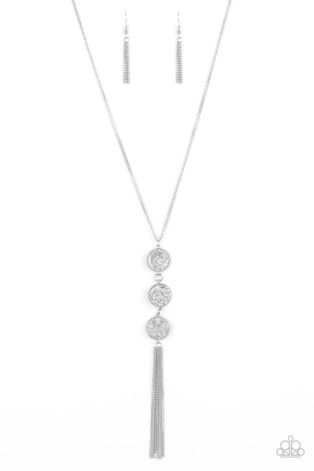 Triple Shimmer - White - Paparazzi Necklace