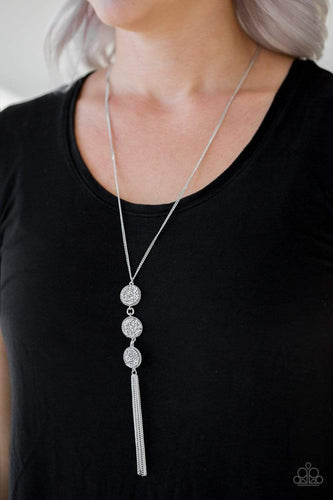 Triple Shimmer - White - Paparazzi Necklace