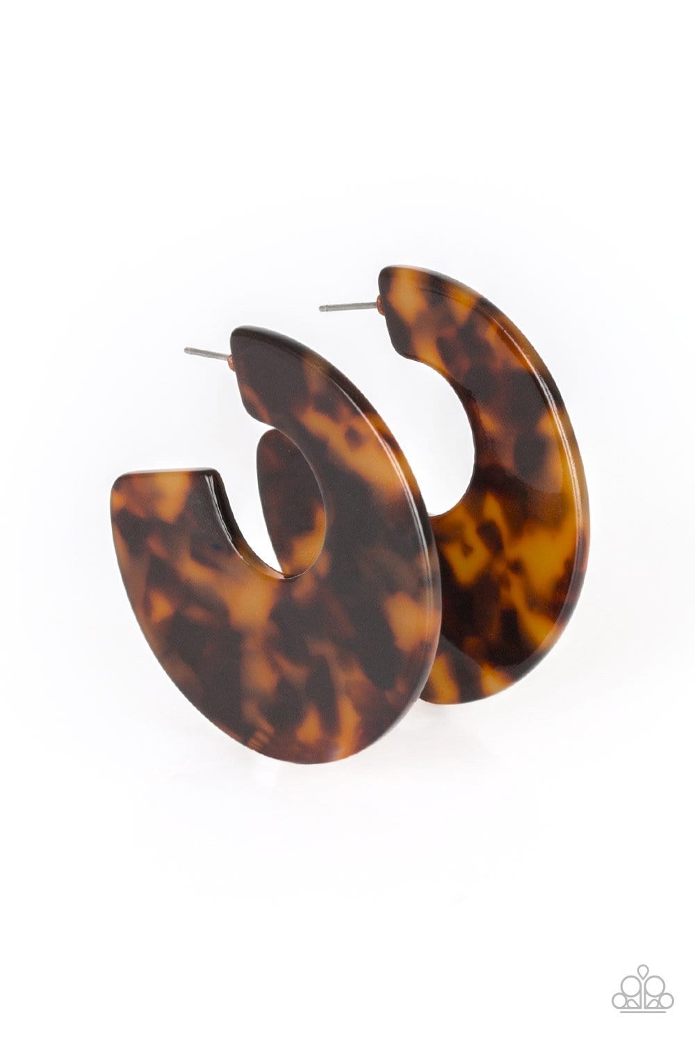 Tropically Torrid - Brown - Paparazzi Earrings