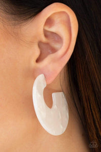 Tropically Torrid - White Earrings