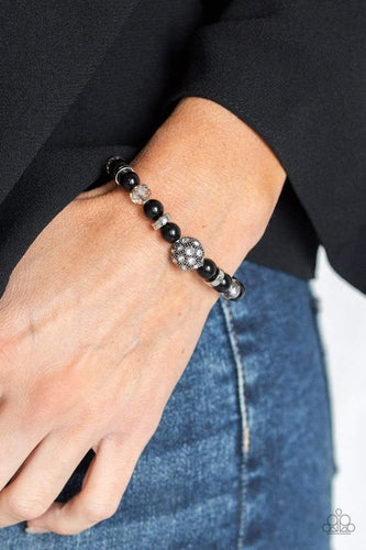 Twinkling Timelessness - Black - Paparazzi Bracelet
