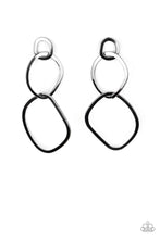 Load image into Gallery viewer, Twisted Trio - Black - Paparazzi Earrings