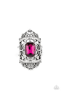 Undefinable Dazzle - Pink - Paparazzi ring