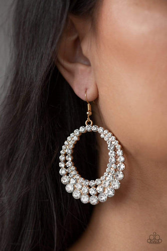 Universal Shimmer - Gold - Paparazzi Earrings