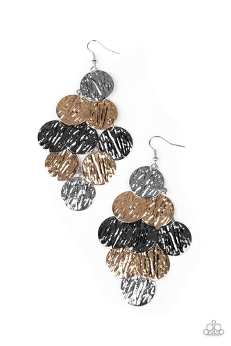 Uptown Edge  - Multi - Paparazzi Earrings