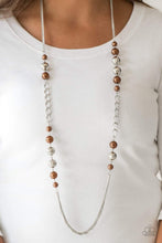 Load image into Gallery viewer, Uptown Talker - Brown Necklace