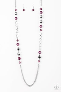 Uptown Talker - Purple - Paparazzi Necklace