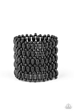 Way Down In Kokomo - Black - Paparazzi Bracelet