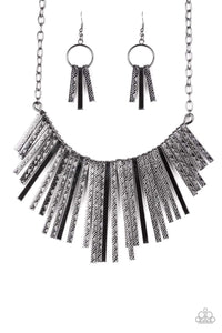 Welcome To The Pack - Black Necklace