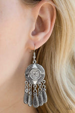Load image into Gallery viewer, Whimsical Wind Chimes - Silver Earrings