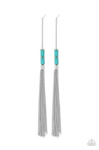 Windblown - Blue - Paparazzi Earrings