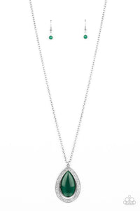 You Dropped This - Green - Paparazzi Necklace